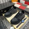 LV Black Classic Trainers with Damier Check