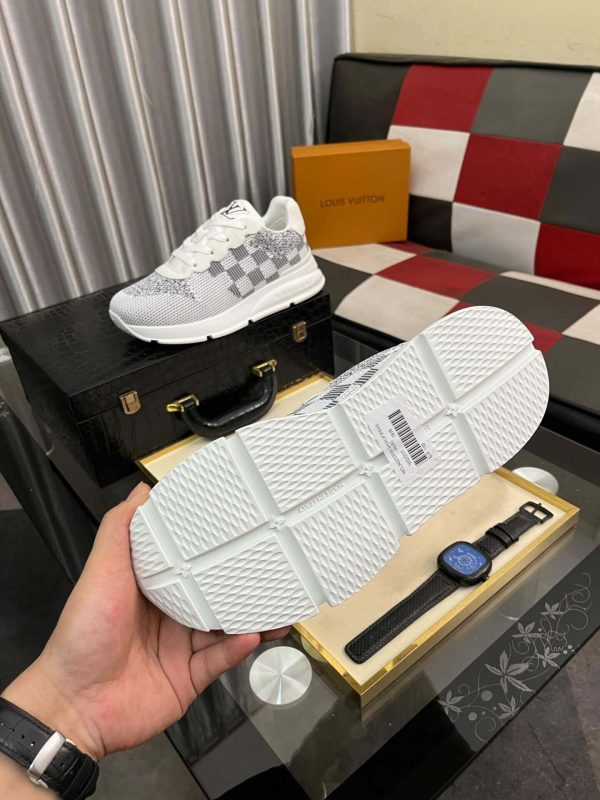 LV Grey Classic Trainers with Damier Check
