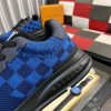 LVRunnerTaticSneaker._5_3dca22c8-be8d-4d4e-8d9f-744e339c16f9 LV Blue Classic Trainers with Damier Check
