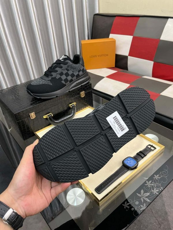 LV Black Classic Trainers with Damier Check