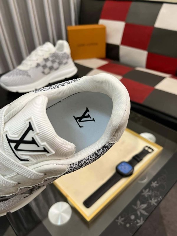 LV Grey Classic Trainers with Damier Check