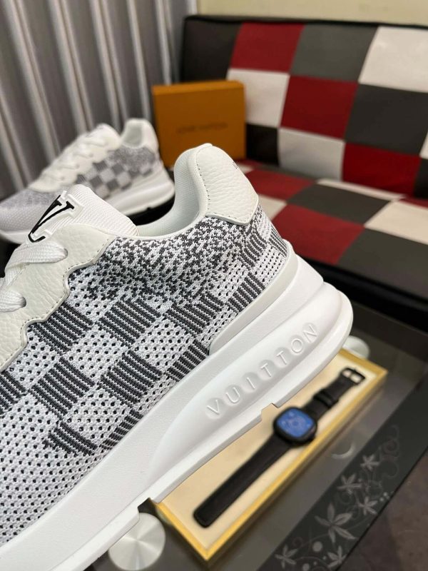 LV Grey Classic Trainers with Damier Check