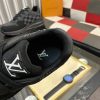 LV Black Classic Trainers with Damier Check