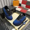LVRunnerTaticSneaker._7_d8ad8536-96dc-48ed-8df8-3792781293e0 LV Blue Classic Trainers with Damier Check