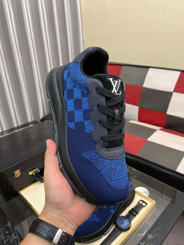 LVRunnerTaticSneaker._8_7f341faf-8033-46db-bfb5-3c4a4a9dd335 LV Blue Classic Trainers with Damier Check
