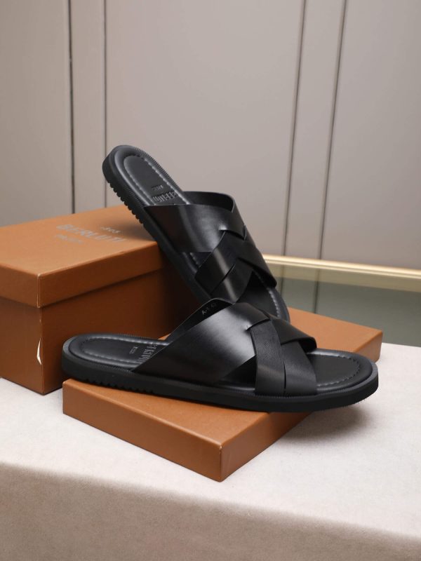 LeatherSandal_1_1fc574ef-bfcf-4b03-9724-8f93f7300cec Berluti Sifnos Leather Sandals in Black