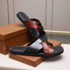 Berluti Sifnos Scritto Leather Sandals in Brown