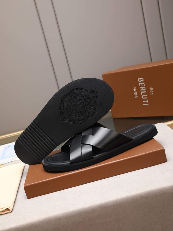 LeatherSandal_2_ac98fca9-caaa-4739-9c4d-d14f81be25dd Berluti Sifnos Leather Sandals in Black