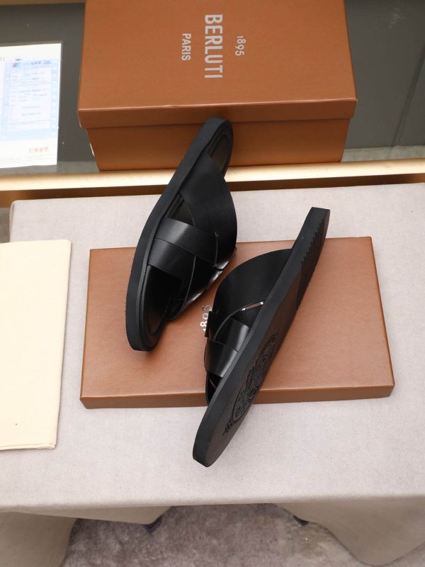 LeatherSandal_8_71d10dd5-fba8-4845-95d8-2a79261e6c62 Berluti Sifnos Leather Sandals in Black