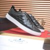 Prada Black Leather and Re-Nylon Sneakers