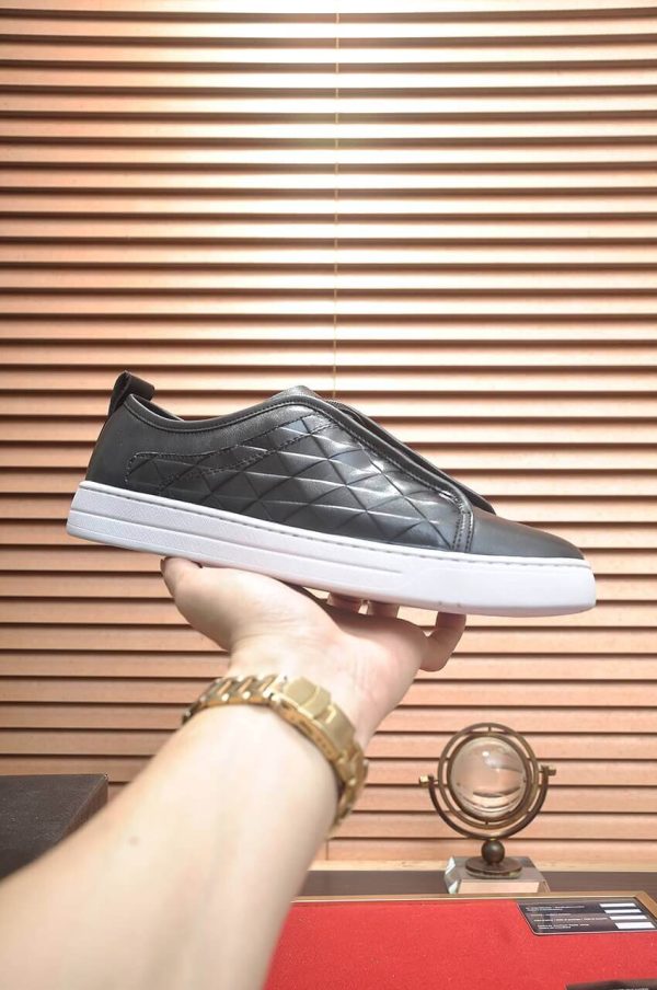 Prada Black Leather and Re-Nylon Sneakers