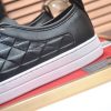Prada Black Leather and Re-Nylon Sneakers
