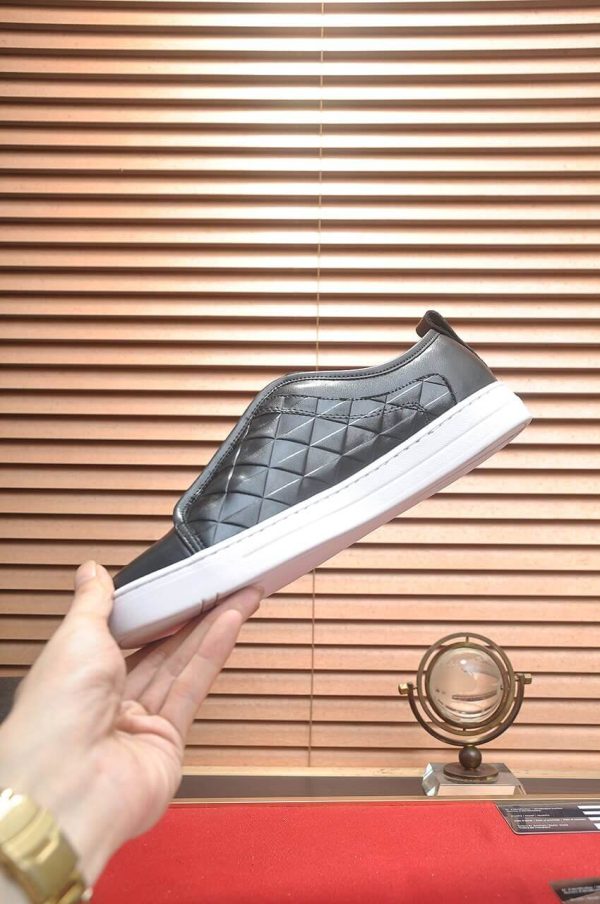 Prada Black Leather and Re-Nylon Sneakers