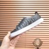 Prada Black Alligator Leather and Re-Nylon Sneakers