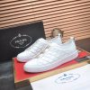 Prada White Leather and Re-Nylon Sneakers