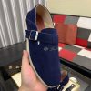 LoroPianaMen_1_2c9036e2-e58f-42fc-9716-4dac721554a0 Loro Piana Navy Blue Suede Loafer with Backle Strap