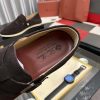 LoroPianaMen_4_a3c79c47-9016-48ea-af0d-c554ba4d39ae Loro Piana Brown Suede Loafer with Backle Strap