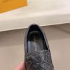 Louis Vuitton Black Monogram Leather Slip-On Sneaker