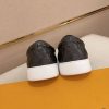 Louis Vuitton Black Monogram Leather Slip-On Sneaker