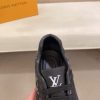 Louis Vuitton Black Denim and Black Monogram Canvas Sneakers