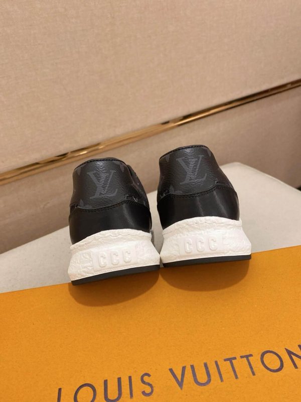 Louis Vuitton Black Denim and Black Monogram Canvas Sneakers
