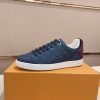 LouisVuittonDamierEbeneSneakers_4 LOUIS VUITTON Frontrow Sneaker in Blue Damier Infini