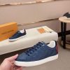 LouisVuittonDamierEbeneSneakers_7 LOUIS VUITTON Frontrow Sneaker in Blue Damier Infini