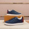 LouisVuittonDamierEbeneSneakers_8 LOUIS VUITTON Frontrow Sneaker in Blue Damier Infini