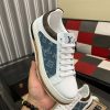 Louis Vuitton LV Trainer Sneaker in Blue Denim Monogram and White Leather