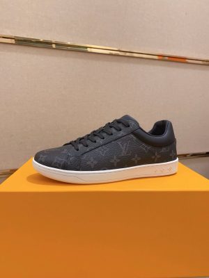 LOUIS VUITTON Luxembourg Sneaker in Black Monogram Eclipse Canvas