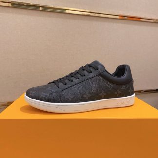 LOUIS VUITTON Luxembourg Sneaker in Black Monogram Eclipse Canvas