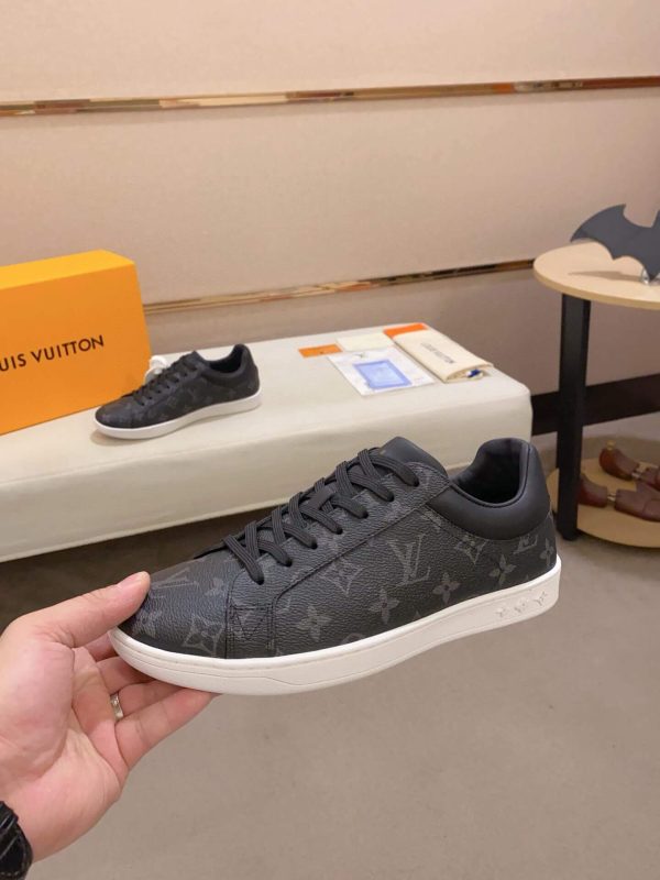 LOUIS VUITTON Luxembourg Sneaker in Black Monogram Eclipse Canvas