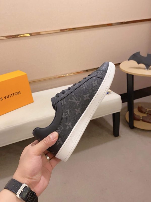 LOUIS VUITTON Luxembourg Sneaker in Black Monogram Eclipse Canvas