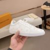 LOUIS VUITTON Luxembourg Sneaker in White Monogram Canvas