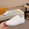 LOUIS VUITTON Luxembourg Sneaker in White Monogram Canvas