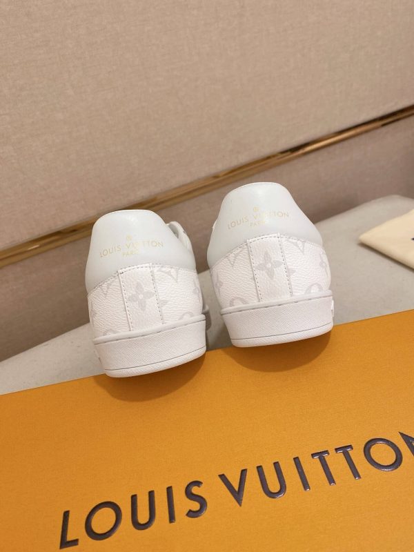 LOUIS VUITTON Luxembourg Sneaker in White Monogram Canvas