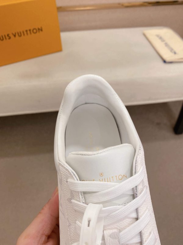 LOUIS VUITTON Luxembourg Sneaker in White Monogram Canvas