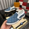 LV Blue Monogram Denim Slip-On Sneaker