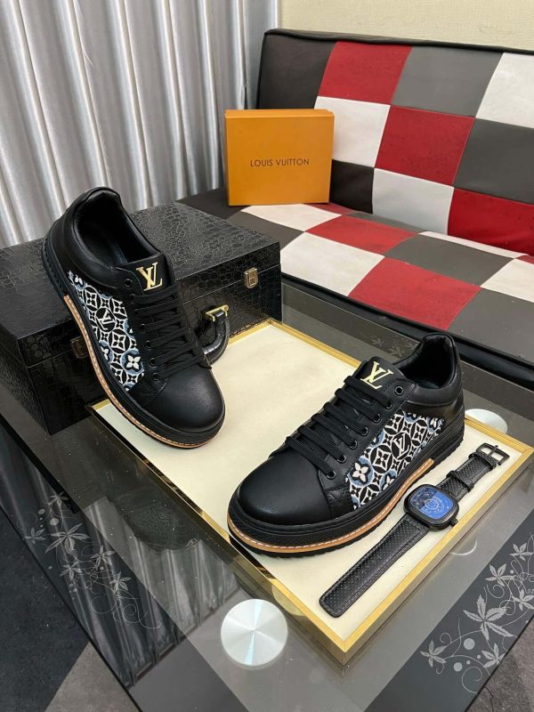 LouisVuittonMen_sSneakers_2_1714dc9b-d795-43ed-8a47-3826795c795c Louis Vuitton Men's Sneakers in Blue Monogram Denim and Black Leather