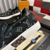 LV Black Monogram Denim Slip-On Sneaker