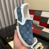 LV Blue Monogram Denim Slip-On Sneaker