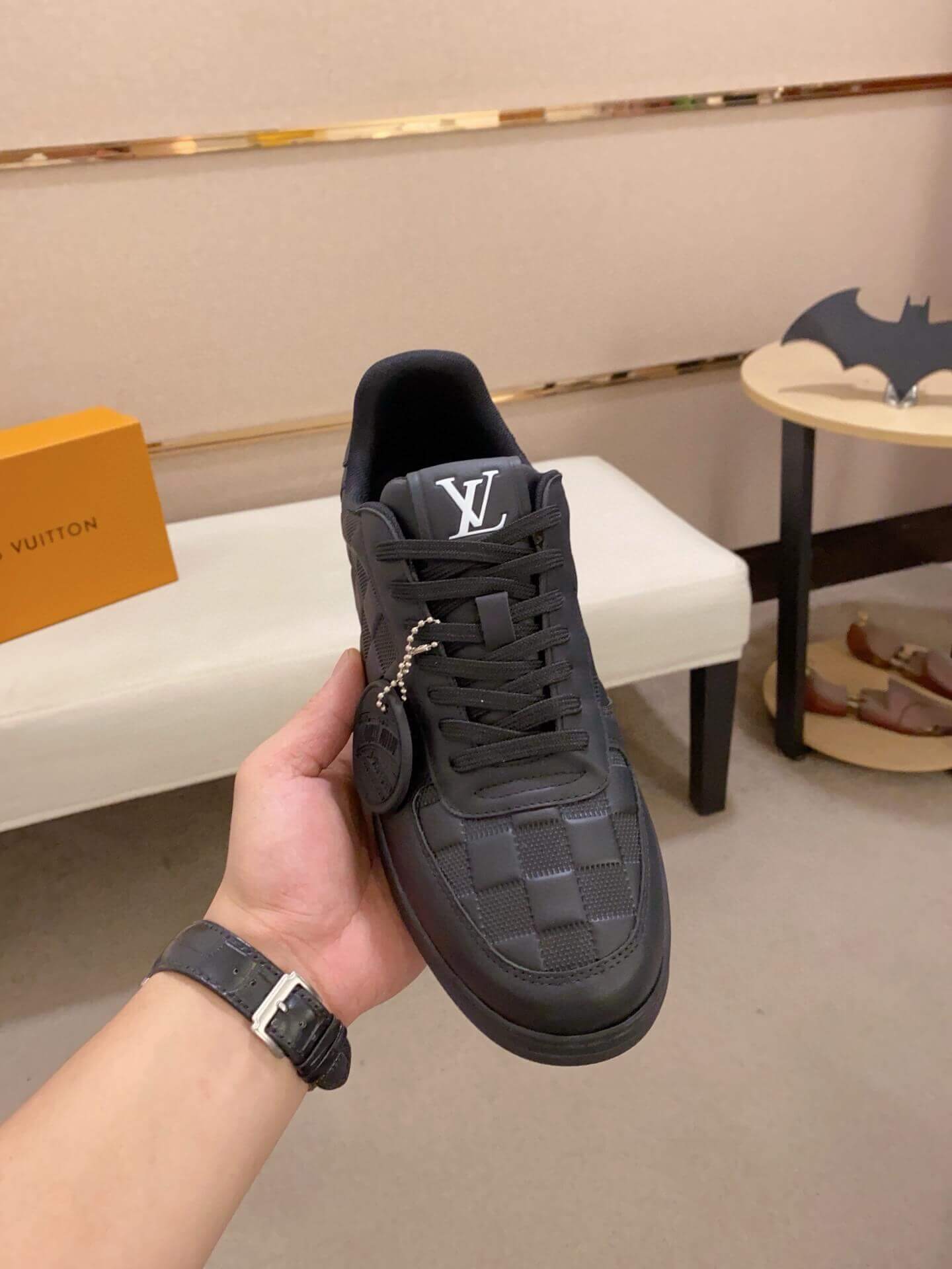 LOUIS VUITTON Rivoli Sneaker in Black 4 LOUIS VUITTON Rivoli Sneaker in Black - Image 4
