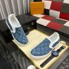 LV Blue Monogram Denim Slip-On Sneaker