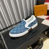LV Blue Monogram Denim Slip-On Sneaker
