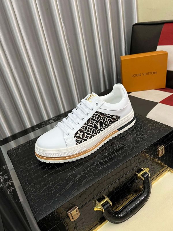 LouisVuittonMen_sSneakers_6_1daa7240-d924-4702-93ca-32e12ec29301 Louis Vuitton Men's Sneakers in Black Monogram Denim and White Leather