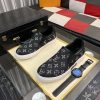 LV Black Monogram Denim Slip-On Sneaker