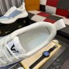 LouisVuittonMen_sSneakers_6_f1835f97-e08d-46cd-95f6-cc90f6739fac Louis Vuitton Men's Trainer in White Leather and Blue Monogram Mesh