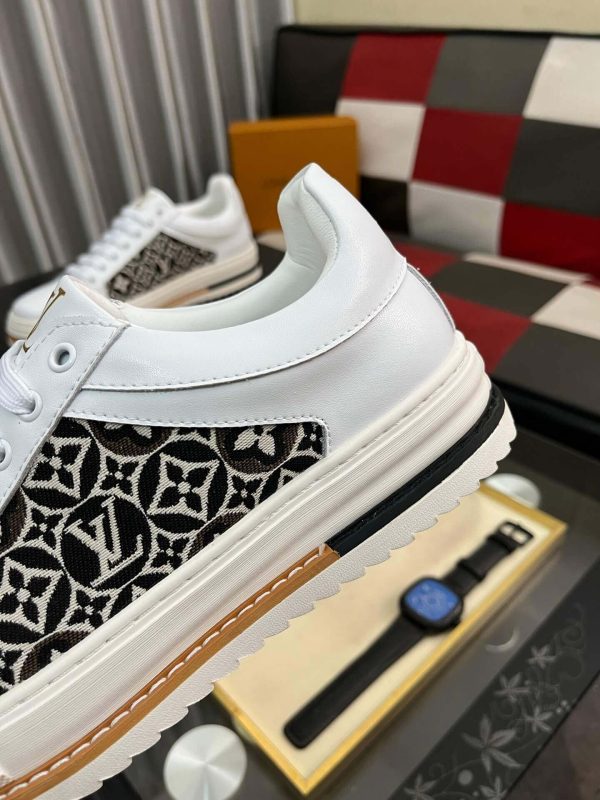 LouisVuittonMen_sSneakers_7_23facd46-e655-4e64-a67f-4dce09ffa0f2 Louis Vuitton Men's Sneakers in Black Monogram Denim and White Leather