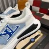 LouisVuittonMen_sSneakers_7_7eccb968-7068-4c80-b122-1a58b45ed97f Louis Vuitton Men's Trainer in White Leather and Blue Monogram Mesh