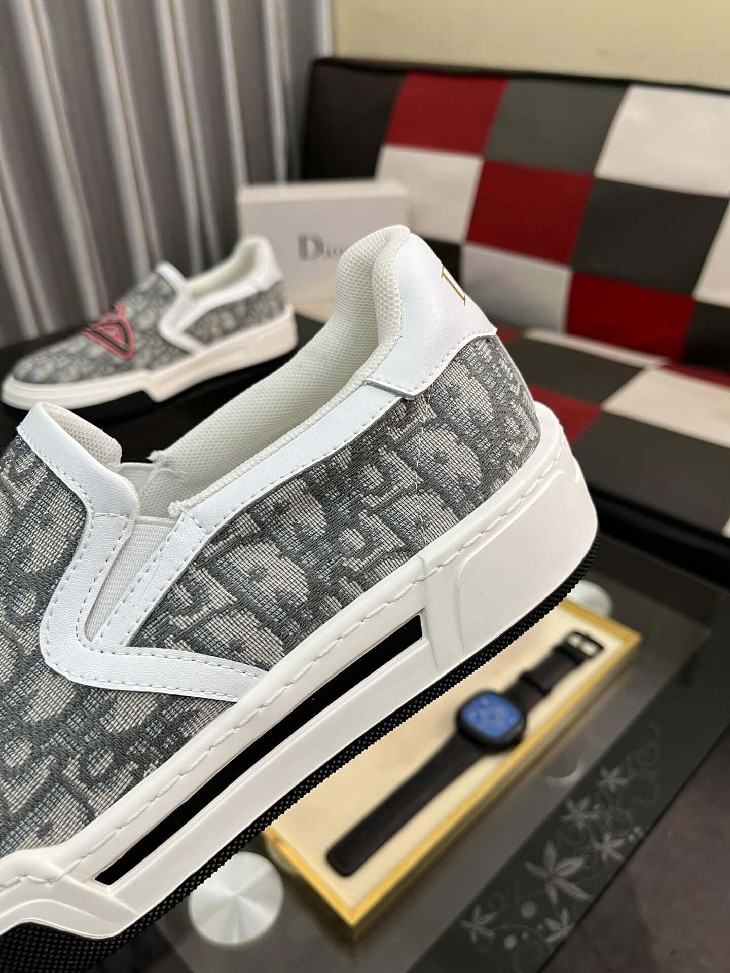 Dior Oblique Jacquard Slip-On Sneaker with Serpent print 10 Dior Oblique Jacquard Slip-On Sneaker with Serpent print - Image 10